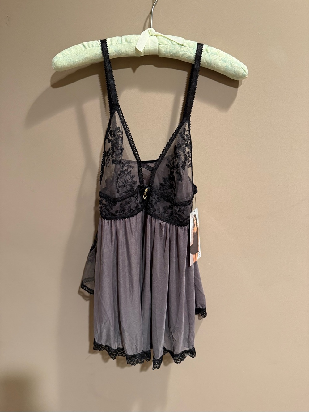 NWT Seven Til Midnight brand chemise with matching panties, size large